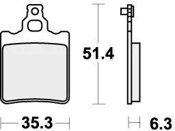 Gereduceerde Prijs SBS - 574SI - Brake Pads - Off Road