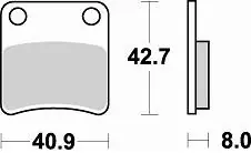 BRAKING - 757 SM1 - Brake Pads - Semi Metallic Trendy