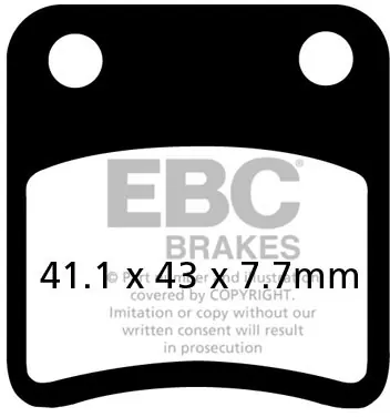 Gereduceerde Prijs EBC - SFA257 - Brake Pads - Organic Scooter Remblokken