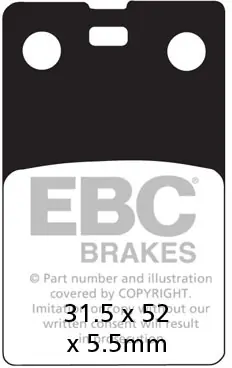 Uitverkoop EBC - FA099 - Brake Pads - Organisch
