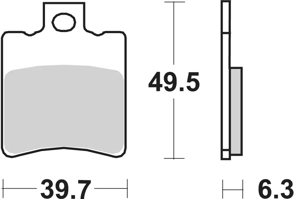 SBS - 123CT BRAKE PADS ORGANIC - Brake Pads - Voor scooters Speciale Aanbieding