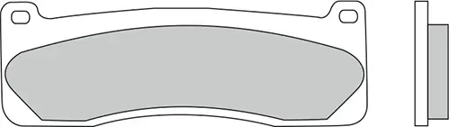 FERODO - FDB2043 CP901 - Brake Pads - Organic Racing Snelle Levering