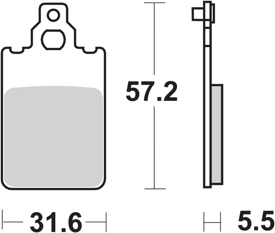 Op = Op SBS - 109HF BRAKE PADS ORGANIC - Brake Pads - STREET