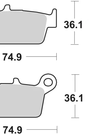 Superprijs SBS - 121HF - Brake Pads - Organic