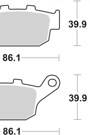 SBS - 161CT BRAKE PADS ORGANIC - Brake Pads - Voor scooters Direct Verzonden