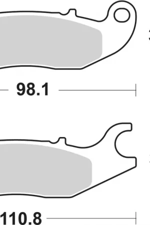Laatste Kans SBS - 180CT BRAKE PADS ORGANIC - Brake Pads - Voor scooters