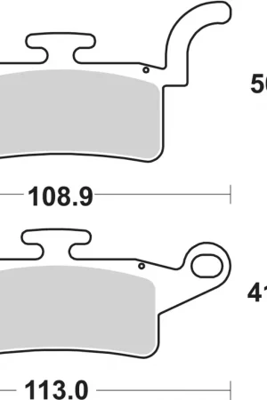 Geld-Terug-Garantie SBS - 208CT - Brake Pads - Organic