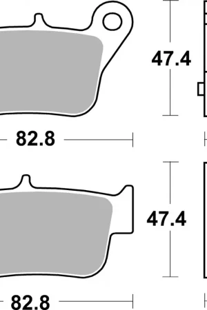 Snelle Levering SBS - 218CT BRAKE PADS ORGANIC - Brake Pads - STREET