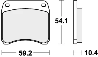 Laatste Kans SBS - 523DC - Brake Pads - Organisch Racing