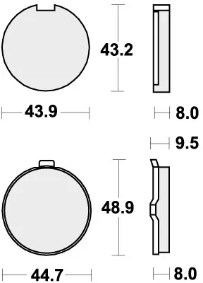 Nieuw Model SBS - 524HF BRAKE PADS ORGANIC - Brake Pads - STREET
