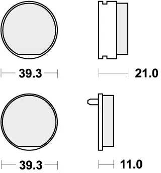 SBS - 529HF - Brake Pads - Organisch voor straatgebruik Flitsaanbieding