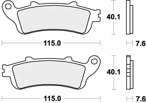 Authentiek SBS - 721HF - Brake Pads - Organisch