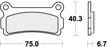 Geld-Terug-Garantie SBS - 636HF - Brake Pads - Organisch