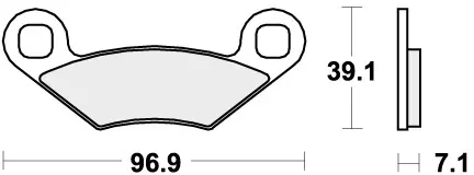 SBS - 642ATS BRAKE PADS SINTER - Brake Pads - OFF ROAD Origineel
