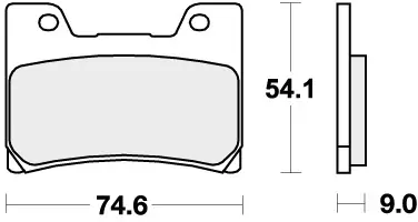 SBS - 645DCC - Brake Pads - Organic Racing Exclusieve Aanbieding