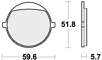 SBS - 699HF - Brake Pads - Organic Flitsaanbieding