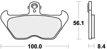 SBS - 703HF - Brake Pads - Organic Express Levering