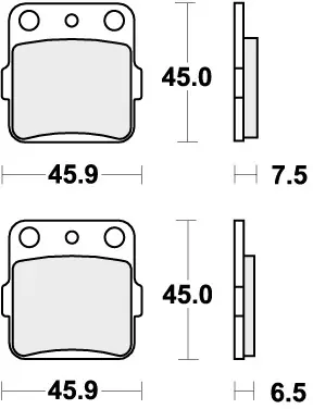 Goedkoop SBS - 562SI - Brake Pads - Off Road