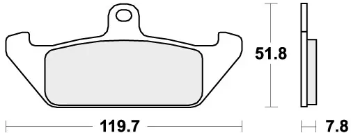 Beperkte Voorraad SBS - 594HF - Brake Pads - Organic