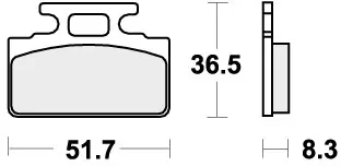 Ambachtelijk SBS - 618HF - Brake Pads - Organic