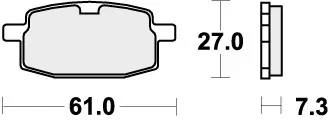 Favoriet SBS - 619HF - Brake Pads - Organisch
