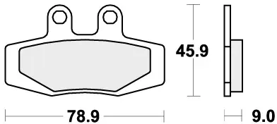 SBS - 621HF - Brake Pads - Organic - STREET Rechtstreeks Van De Fabrikant