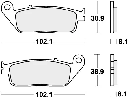 Exclusief SBS - 627RST - Brake Pads - Sinter Sport