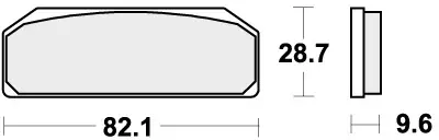 Bestel Nu SBS - 845DC BRAKE PADS ORGANIC RACING - Brake Pads - ROAD RACING