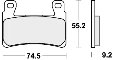 SBS - 860DS-1 - Brake Pads - Sinter Racing - Road Racing Gecertificeerd