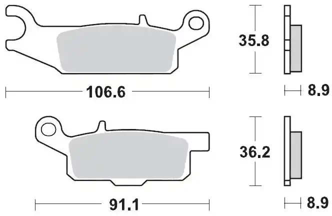 Aanbieding MOTO MASTER - 096111 - Brake Pads - Off Road Racing Sinter
