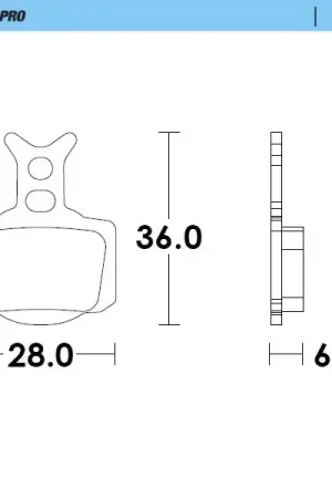 Goedkoop MOTO MASTER - 082812 - Brake Pads - Sinter Racing GP