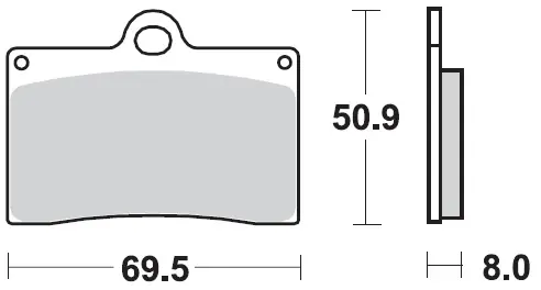 MOTO MASTER - 090612 - Brake Pads - Sinter Racing GP Garantie Inbegrepen