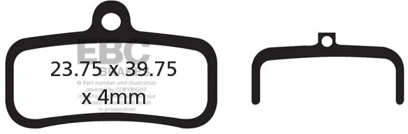 Bestseller EBC - CFA493HH GOLD SINTERED LONGLIFE MTB PADS - Brake Pads - Langdurige levensduur