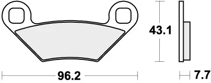 Superprijs SBS - 899SI BRAKE PADS SINTER - Brake Pads - OFF ROAD