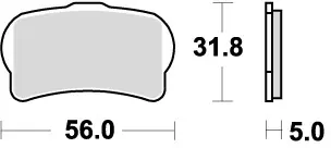 SBS - 939RSI BRAKE PADS SINTER RACING - Brake Pads - Off Road Racing Nu Kopen
