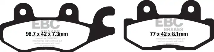 Gratis Verzending EBC - FA674TT - Brake Pads - Organisch