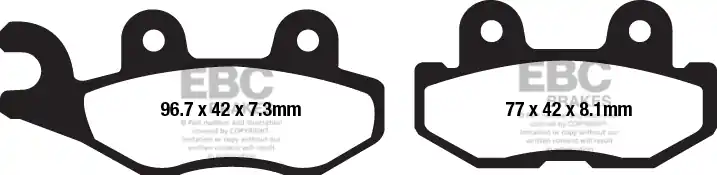 Authentiek EBC - FA675TT - Brake Pads - Organisch