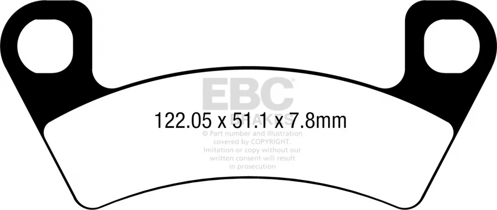 Limited Edition EBC - FA741R - Brake Pads - SINTERED R DISC PAD SET