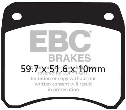 EBC - GPFAX016HH RACE HH SINTERED BRAKE PADS - RACE USE ONLY Alleen Vandaag
