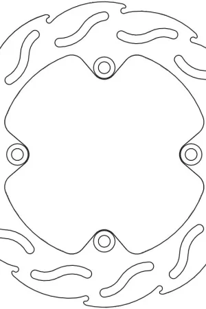 Veilige Betaling MOTO MASTER - 110211 - Brake Discs - Flame Fixed Disc 220
