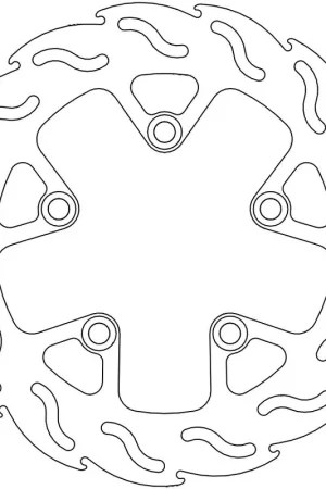 Lage Prijs MOTO MASTER - 110181 - Brake Discs - Flame Fixed Disc 240