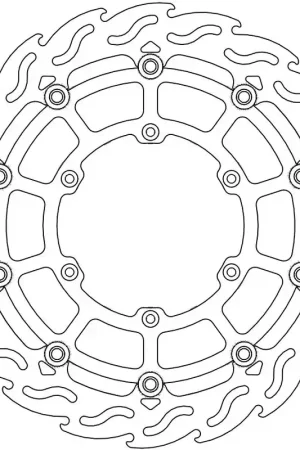MOTO MASTER - 112236 - Brake Discs - FLAME FLOATING ALU DISC 320 Groothandel