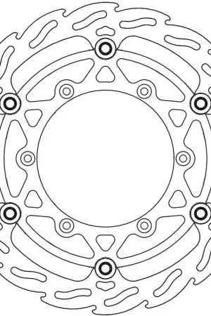 MOTO MASTER - 112087 - Brake Discs - Flame Floating Alu Disc 270 Hoge Kwaliteit