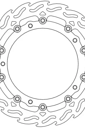 MOTO MASTER - 112117 - Brake Discs - FLAME FLOATING ALU DISC 320 Actieprijs