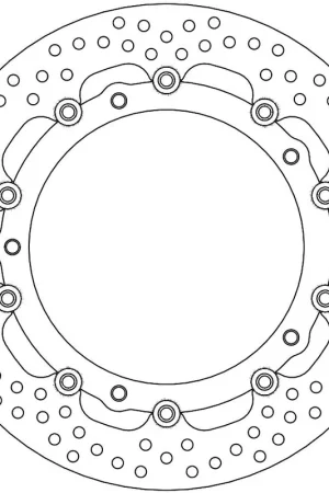 Exclusief MOTO MASTER - 113135 - Brake Discs - HALO FLOAT ALU OFFS. DISC 320