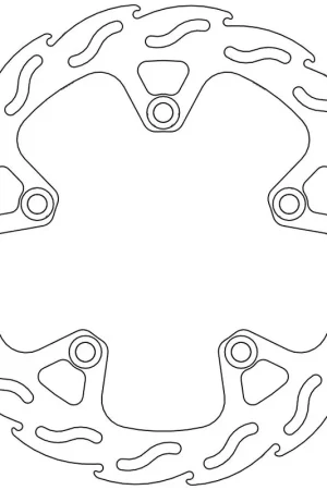 MOTO MASTER - 110326 - Brake Discs - Flame Fixed Disc 260 Hoge Kwaliteit