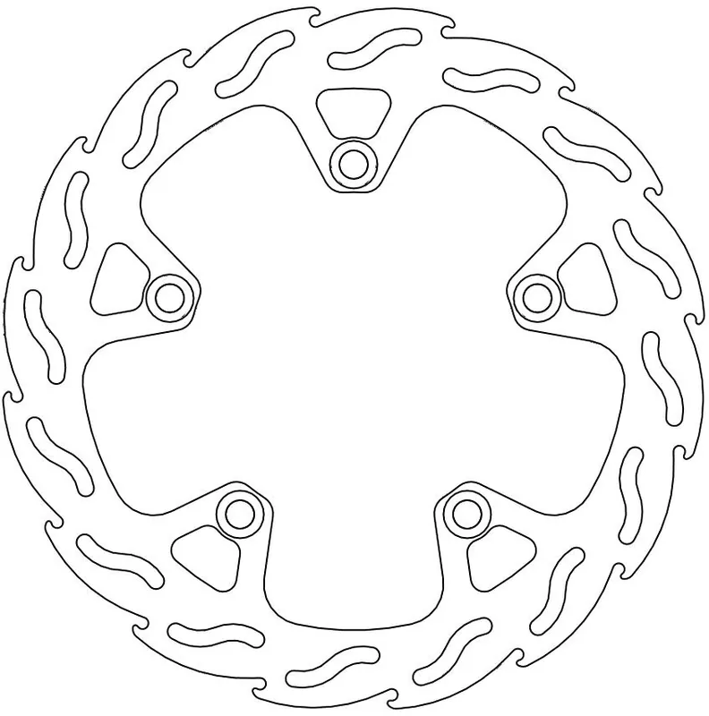 MOTO MASTER - 110326 - Brake Discs - Flame Fixed Disc 260 Hoge Kwaliteit