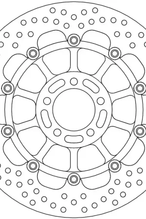 MOTO MASTER - 113118 - Brake Discs - HALO FLOAT ALU OFFS. DISC 300 Beperkte Voorraad