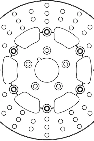 MOTO MASTER - 111086 - Brake Discs - Adrian Floating Steel Disc Speciale Aanbieding