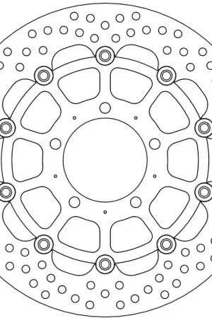 MOTO MASTER - 112123 - Brake Discs - Halo Floating Alu Disc 300 Op = Op
